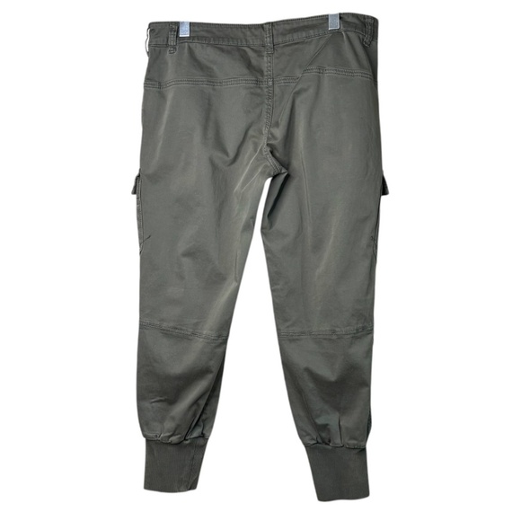 MISS SIXTY Cotton Olive Green Cargo Joggers Multi Pocket Low Rise US Sz 32 - Picture 3 of 11